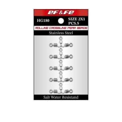 Fırdöndü Rolling Swivel Crossline Pear Beads