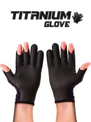 Fujin Pro Angler S24 Titanium Gloves Black Gold