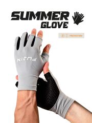 Fujin Pro Angler S24 Summer Gloves Grey