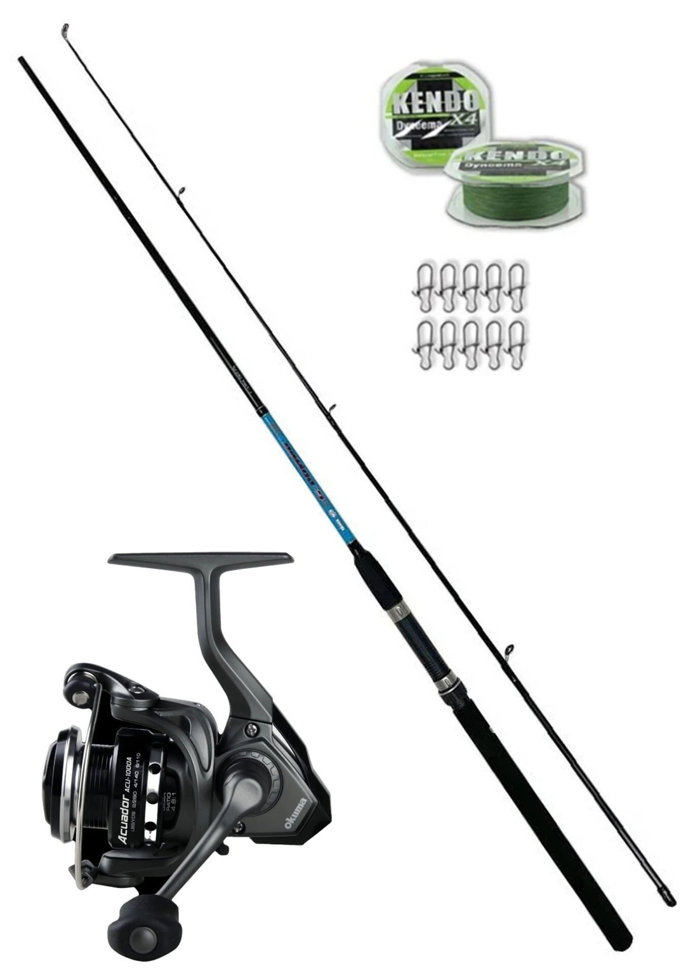 Okuma Acuador 4000 - Okuma G-Power 240cm 15-40gr Spin Olta Seti