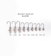 ROCKET JIGHEAD GLOW 4P 3.5G
