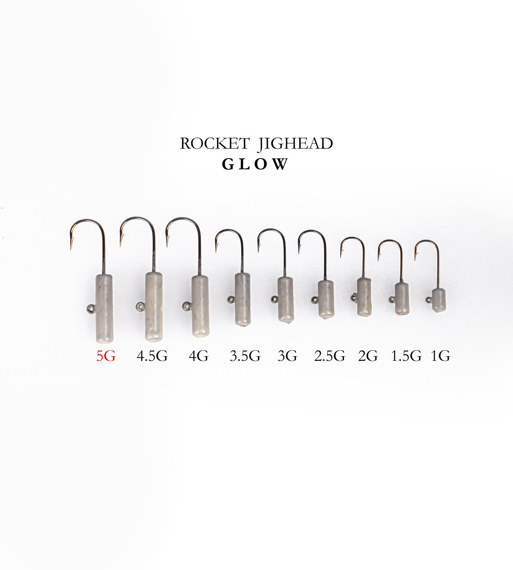 ROCKET JIGHEAD GLOW 4P 5G