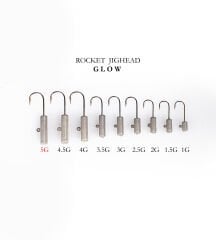 ROCKET JIGHEAD GLOW 4P 5G
