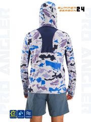 Fujin Pro Angler S24 Buff&Hoodi Natural Blue Camo