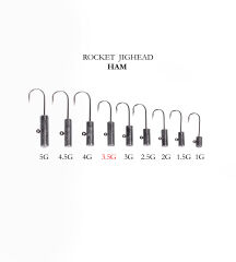 ROCKET JIGHEAD HAM 4P 3.5G