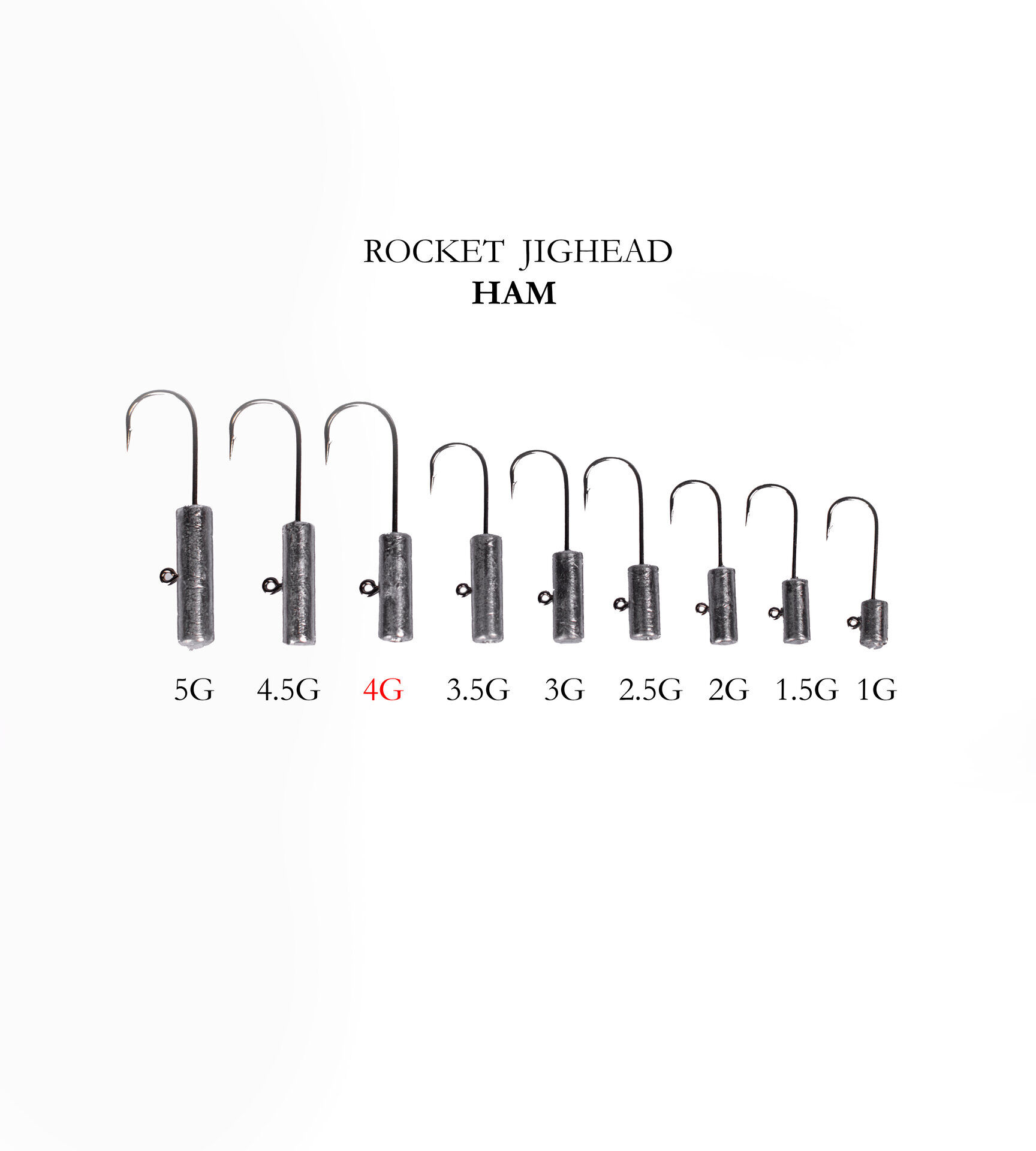 ROCKET JIGHEAD HAM 4P 4G
