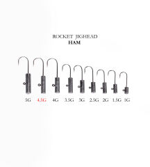 ROCKET JIGHEAD HAM 4P 4.5G