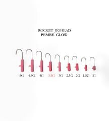 ROCKET JIGHEAD PEMBE GLOW 4P 3.5G