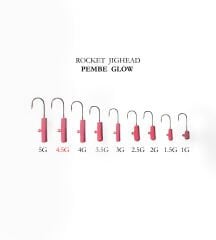 ROCKET JIGHEAD PEMBE GLOW 4P 4.5G