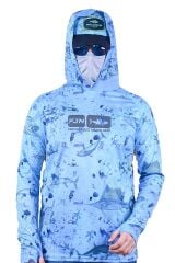 Fujin Pro Angler T-Shirt Blue Fish