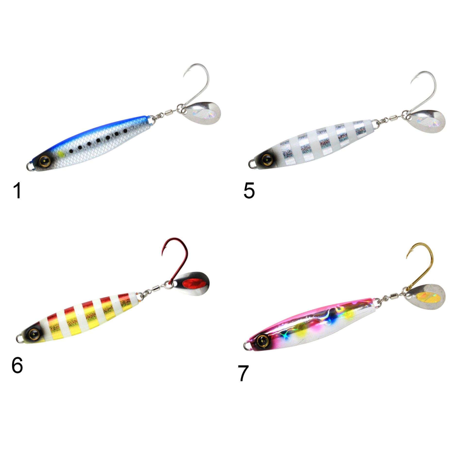 Hayabusa FS 437 Jack Eye Sawara Cast Spin 50gr Light Jig Suni Yem