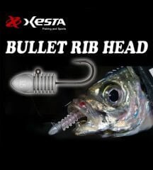 XESTA BULLET RIBHEAD JIG HEAD #8 4P 0.6G
