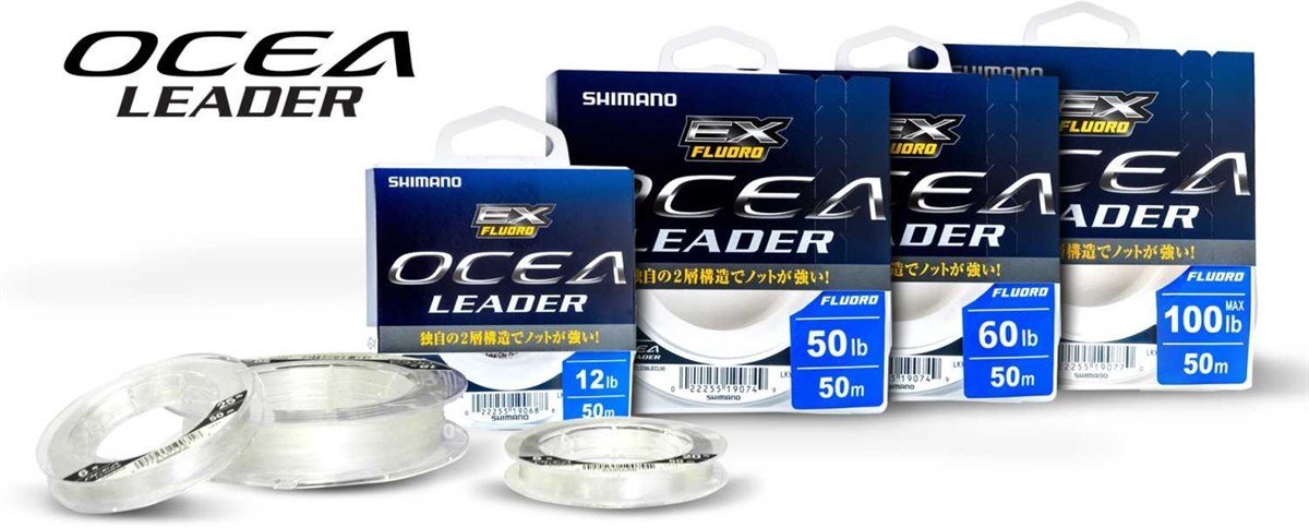 Shimano Ocea Leader EX Fluorocarbon Misina 50m 0.169mm 4lb Clear