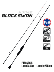 Fujin Ajime Black Swan 205cm 04-5gr Aji LRF Kamışı