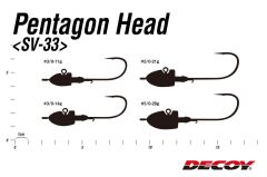 DECOY SV-33 Pentagon Head Jig Head
