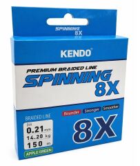 Kendo Spinning 8X Fighting 150 mt Örgü ip (Apple Green)