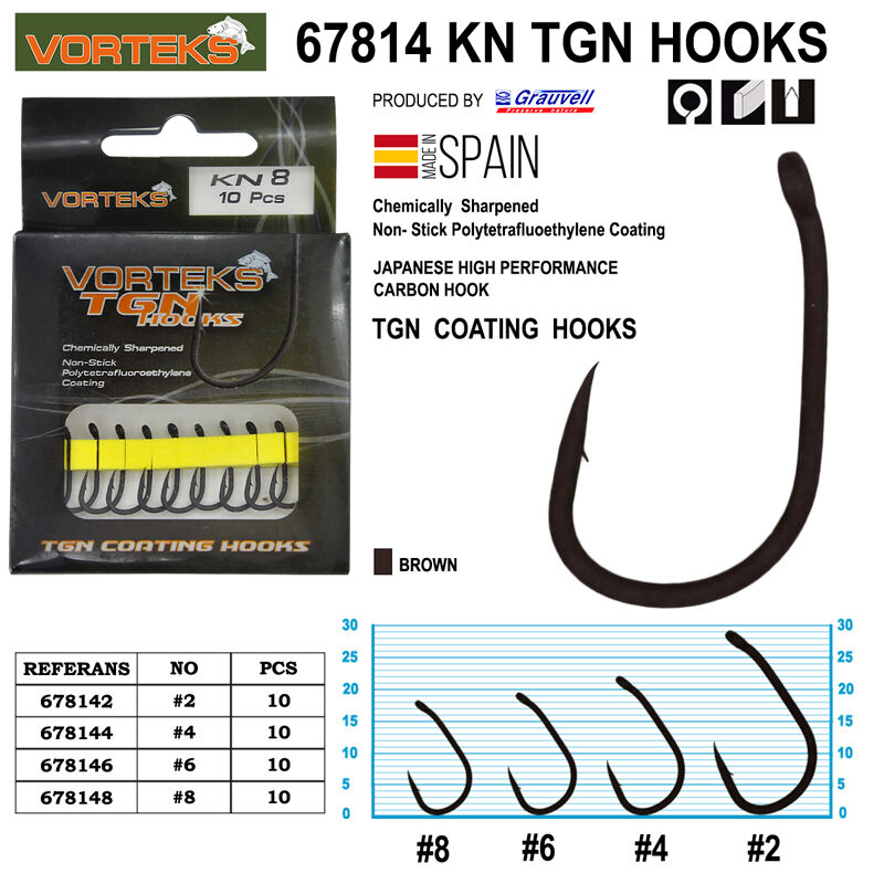 Vorteks 67814 KN Tgn Sazan İğnesi 10 Adet