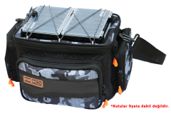 Fujin Black Camo Helper Bag - Balıkçı Çantası