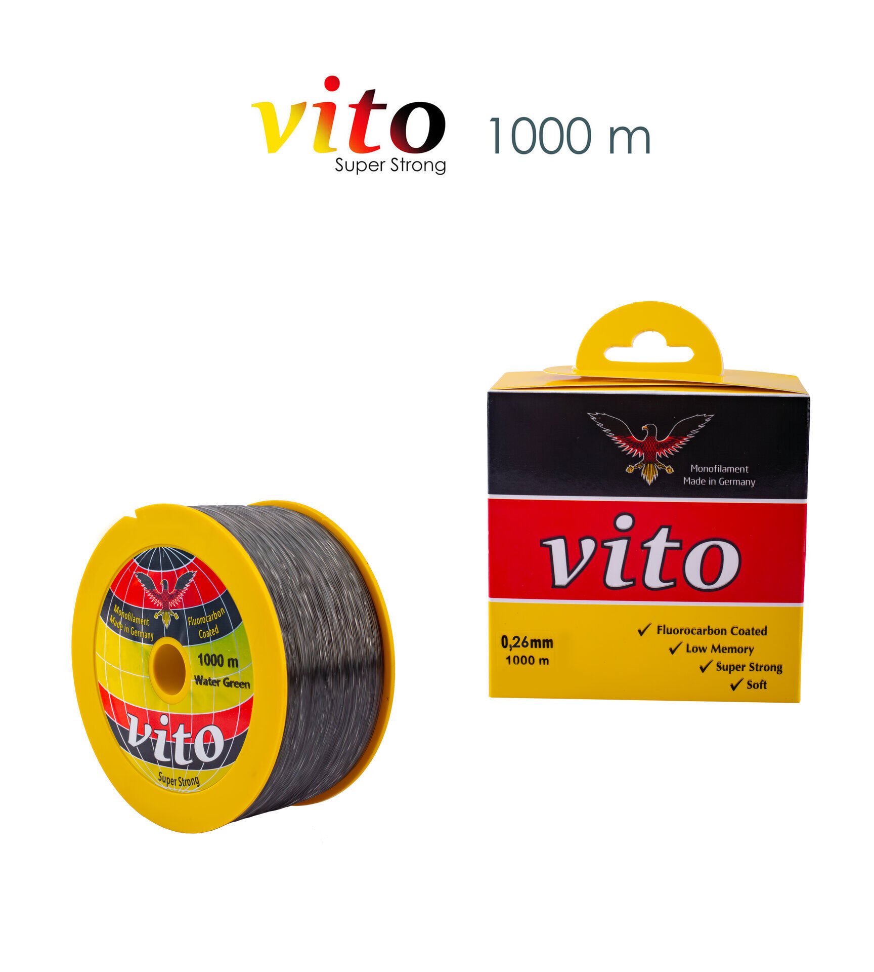 VİTO 0,26 1000M BOBİN MİSİNA YEŞİL