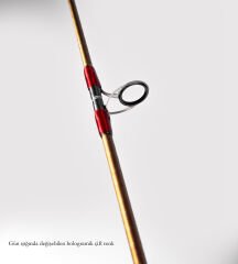 DCR PİRİ REİS TETİKLİ JIG VE CANLI YEM KAMIŞI 185 CM 150-350 BORDO