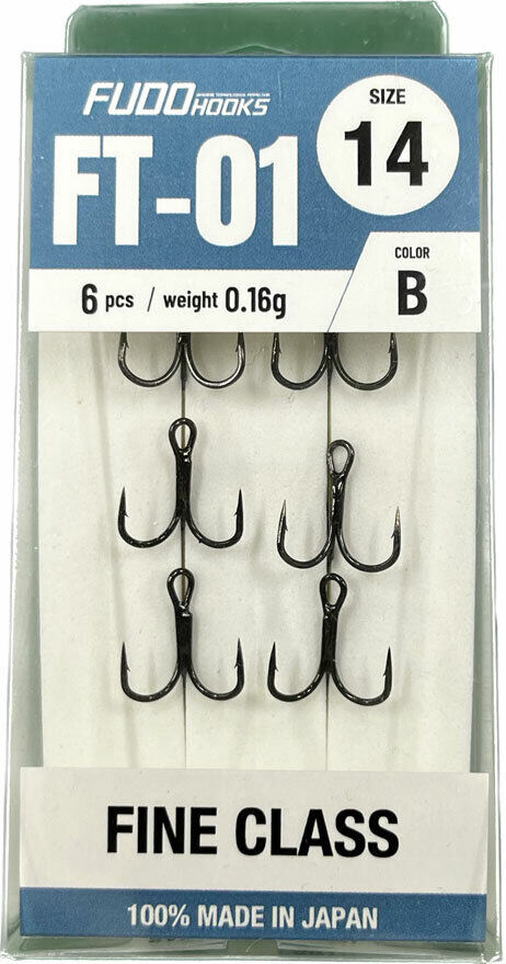 2231 FUDO TREBLE FINE CLASS #14 BLACK NIKEL 6P
