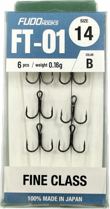 2231 FUDO TREBLE FINE CLASS #14 BLACK NIKEL 6P