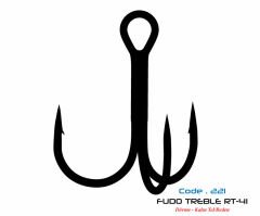 2211 FUDO TREBLE RT-41 #8 BLACK NIKEL 7P