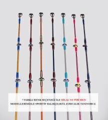 DCR HİLAL TETİKLİ JIG VE CANLI YEM KAMIŞI 185 CM 100-300 TURUNCU