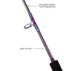 DCR HİLAL TETİKLİ JIG VE CANLI YEM KAMIŞI 185 CM 100-300 MOR