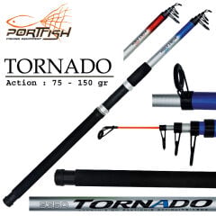 Portfish Tornado Teleskopik Fiber Olta Kamışı 75-150 gr