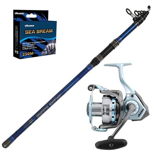 Okuma Alaris 55 - Kendo Blue Bass 420cm Surf Olta Seti