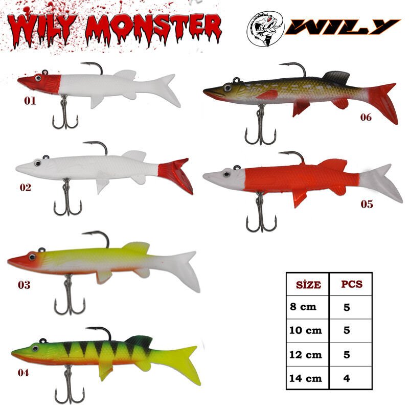 Wily Monster Turna Silikon 14 cm 30gr