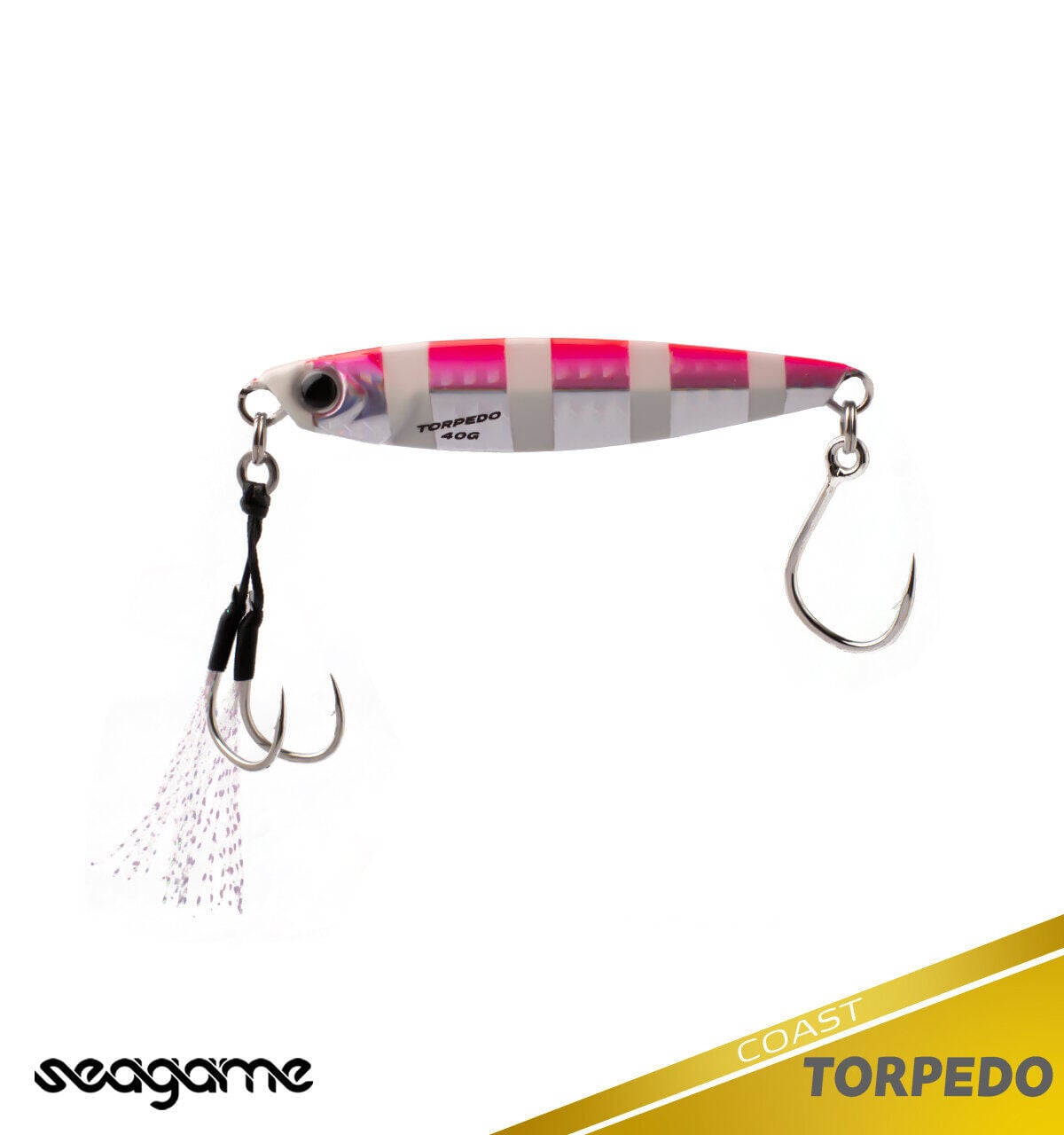 SEAGAME TORPEDO COAST 40G #002 PINK ZEBRA GLOW