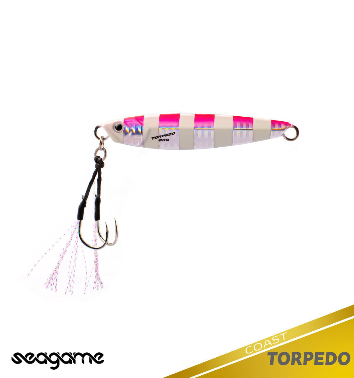 SEAGAME TORPEDO COAST 60G #002 PINK ZEBRA GLOW