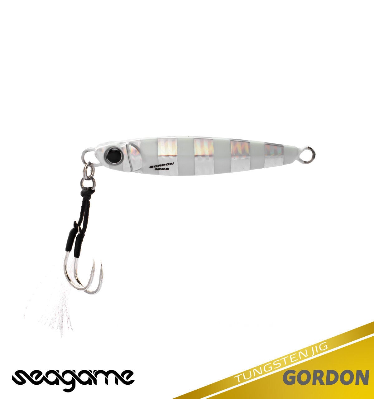 SEAGAME GORDON TG JIG 80G #001 ZEBRA GLOW
