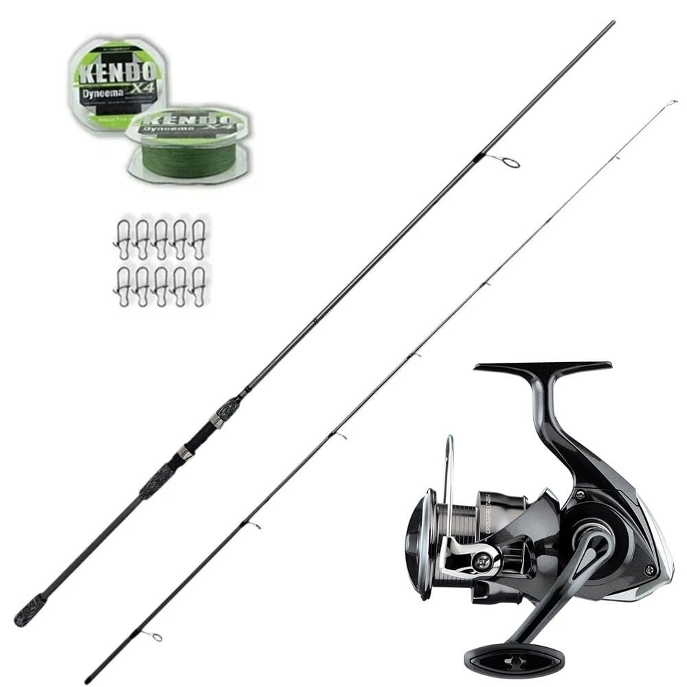 Okuma Wave Up 259cm 10-35gr - Daiwa Crossfire 3000 Spin Olta Seti
