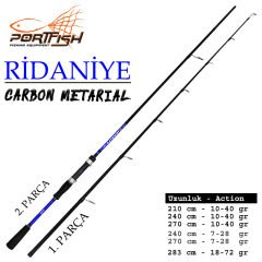 Portfish Ridaniye Spin 270 cm 10-40 GR  1.PARÇA  (Yedek Parçası)