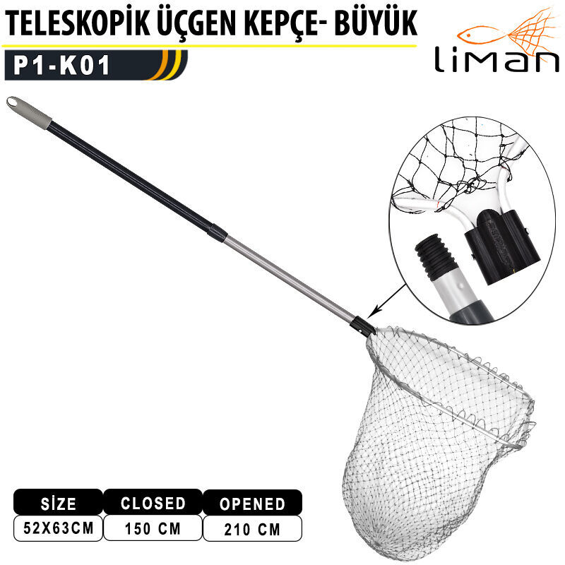 Liman Teleskopik  Üçgen Kepçe Büyük