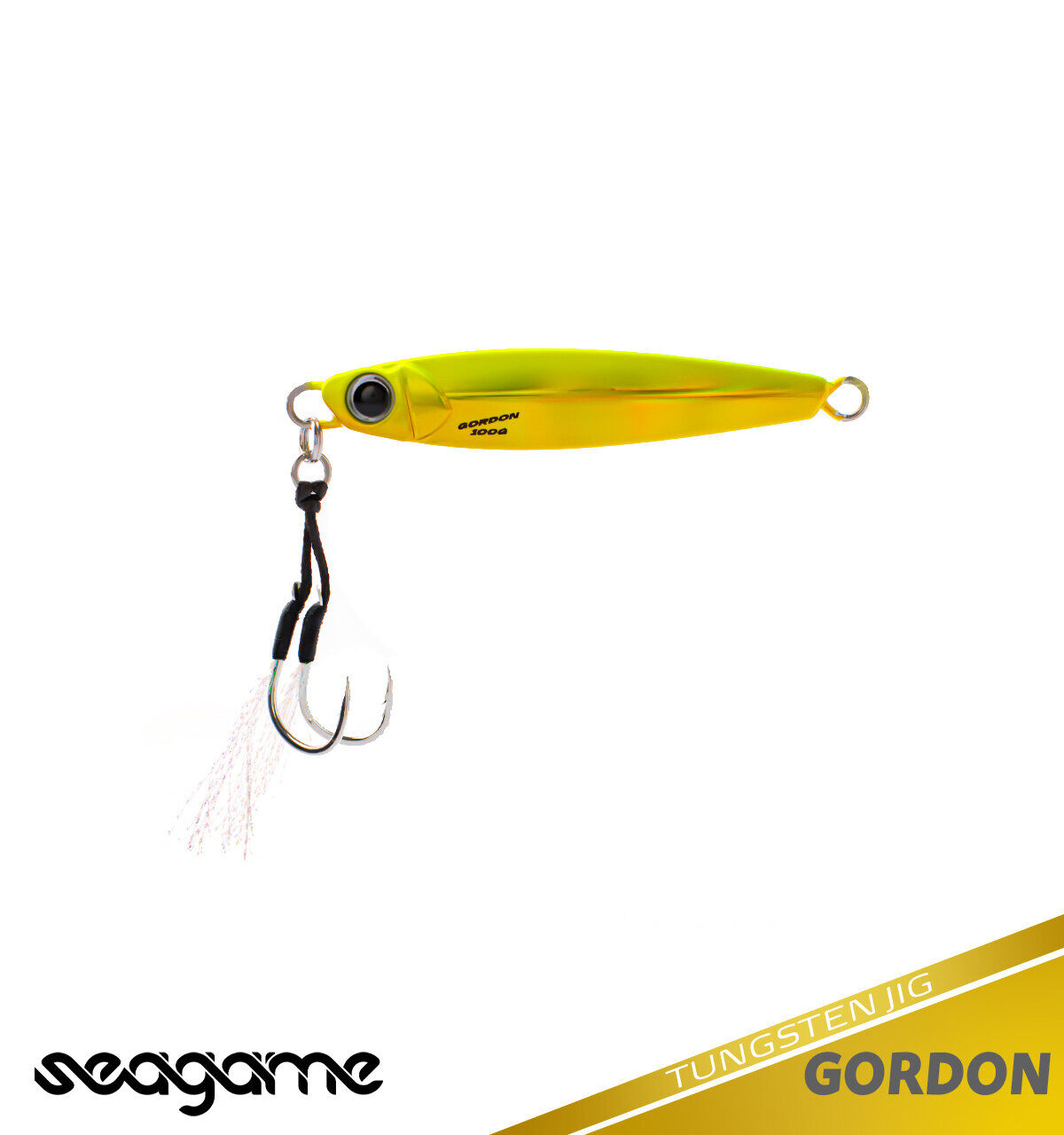 SEAGAME GORDON TG JIG 100G #075 YELLOW GOLD