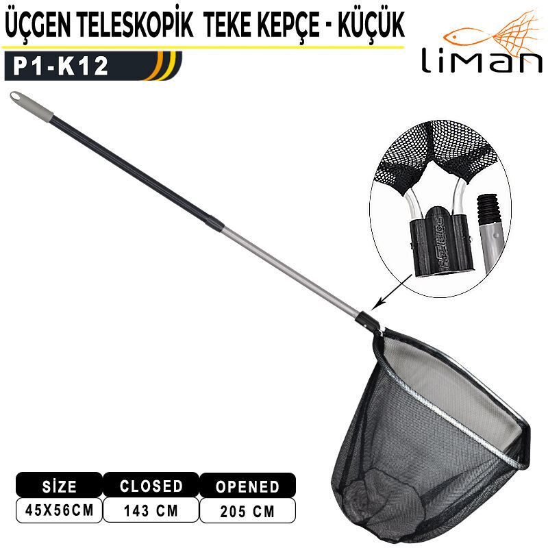 Liman Üçgen Teleskopik Teke Kepçe Küçük