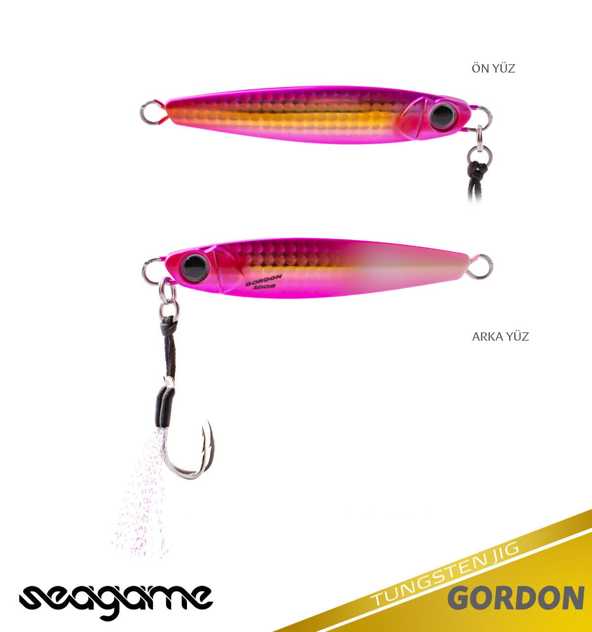 SEAGAME GORDON TG JIG 120G #216 PINK GOLD GLOW