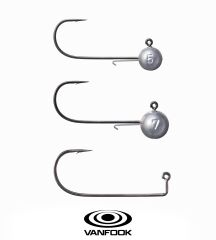VANFOOK JD-31B ANTIMONY JIG HEAD NS BK 4P 7G #2/0