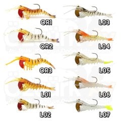 Sea Horse Manic 3D Shrimp Karides 7Cm 12gr Silikon Yem