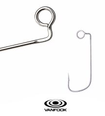 VANFOOK AJ-21S AJY HOOK SILVER 10P #8