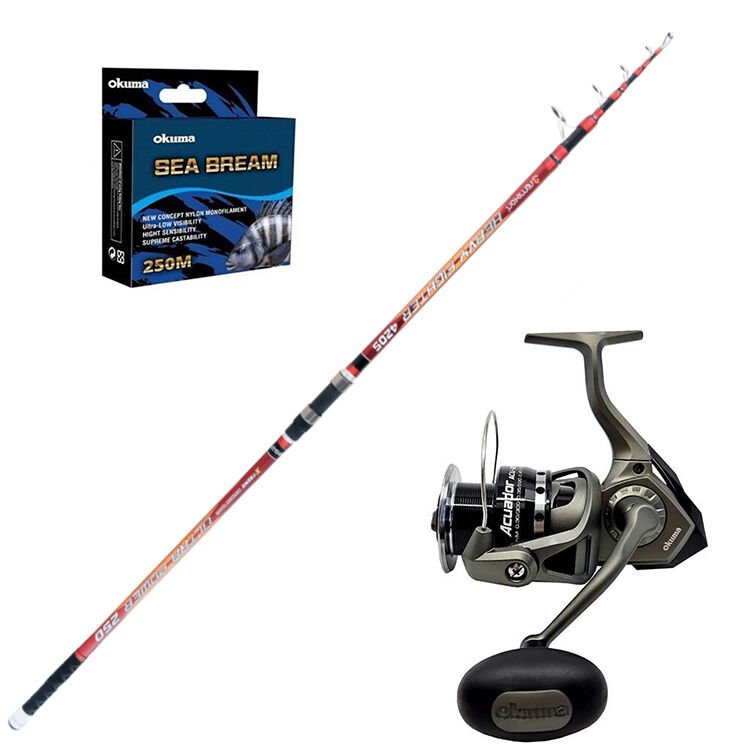 Okuma Acuador 8000 - Remixon Heavy Fighter 420cm Surf Olta Seti