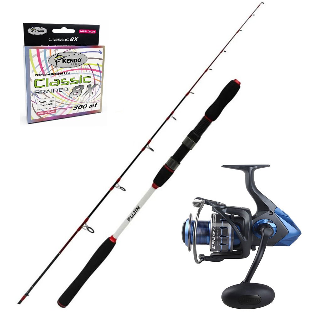 Okuma Safina SW 8000 - Fujin Deepking 180cm Tekne Olta Seti