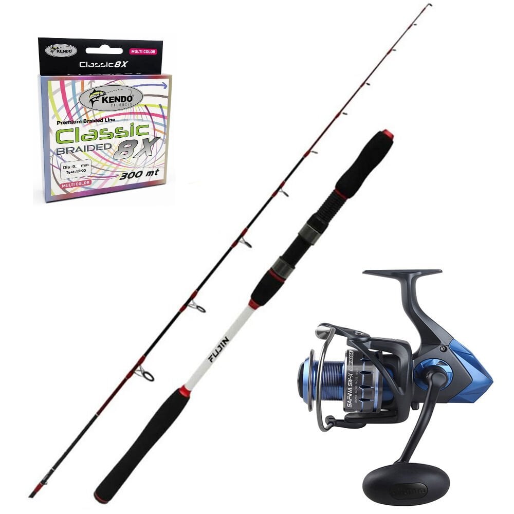 Okuma Safina SW 6000 - Fujin Deepking 180cm Tekne Olta Seti