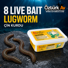 8 Live Bait Lugworm Çin Kurdu Canlı Yem 25GR