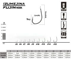 Fujin Izumejina Deliksiz Çapraz Olta Kancası
