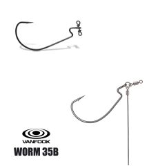 VANFOOK WORM-35B FLAT NS BLACK 10P #6